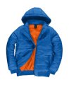 Heren Jas B&C Superhood Jacket JW940 Royal-Neon Orange